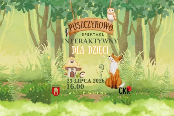Interaktywny spektakl „Puszczykowo” dla dzieci w Gościnie – wstęp wolny