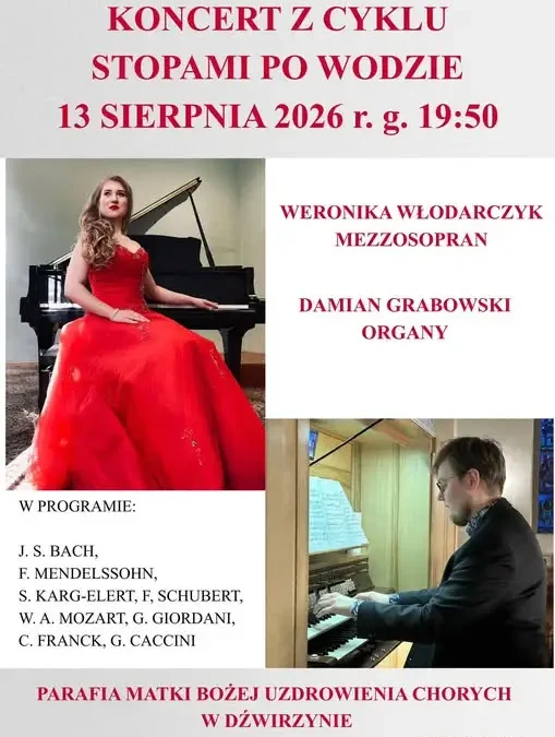 Koncert muzyki wokalno-organowej w Dźwirzynie już dziś