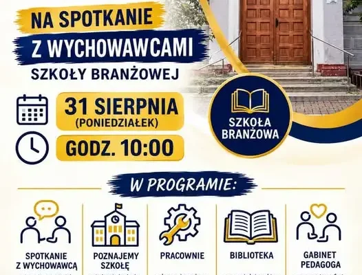 Spotkanie uczniów klas pierwszych szkoły branżowej z wychowawcami w Kołobrzegu