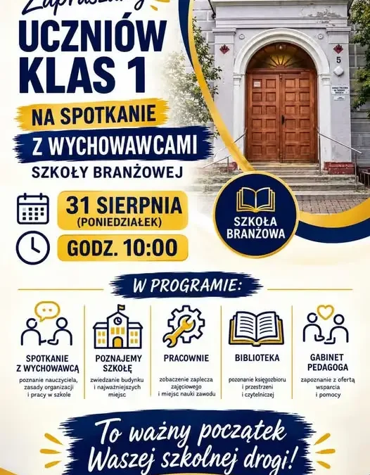 Spotkanie uczniów klas pierwszych szkoły branżowej z wychowawcami w Kołobrzegu