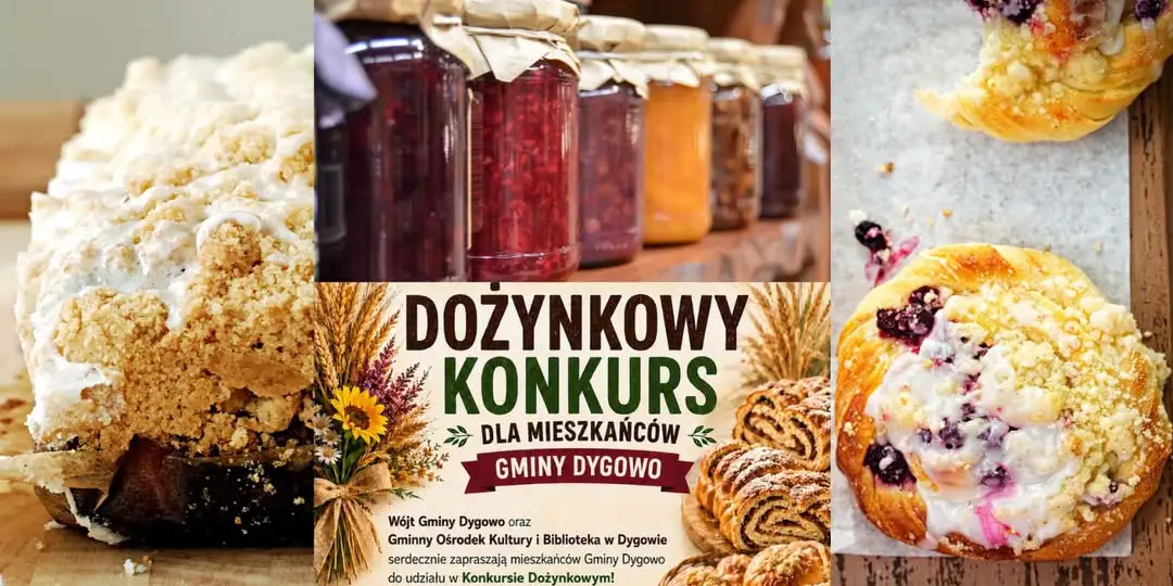 Dożynki gminne w Dygowie: konkurs na ciasto i konfitury z nagrodami