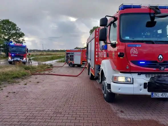 Rozszczelnienie butli z LPG na stacji paliw w Czerninie – interwencja służb