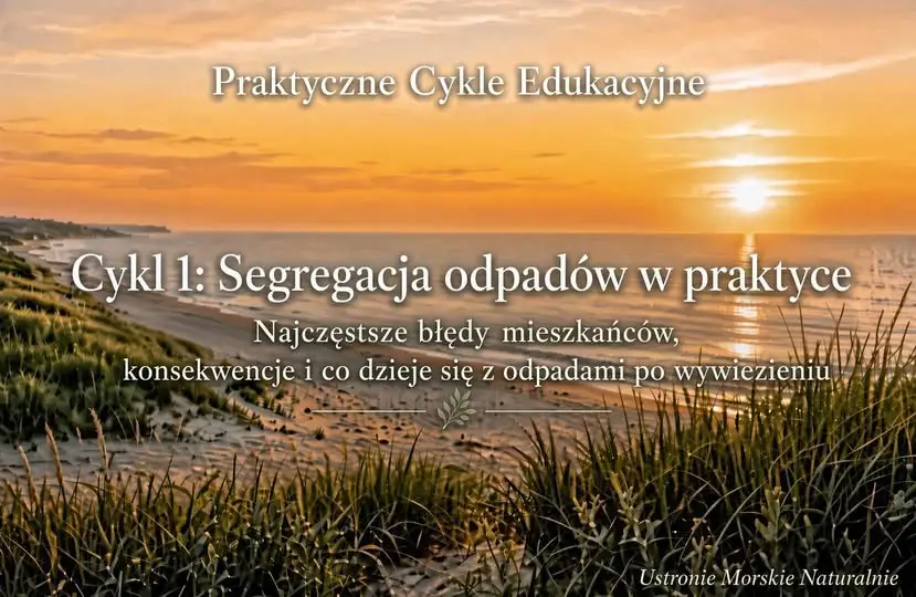 Segregacja odpadów w Ustroniu Morskim: błędy, kary i droga odpadów
