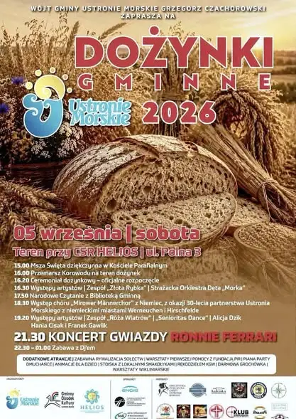Dożynki Gminne w Ustroniu Morskim już w najbliższą sobotę