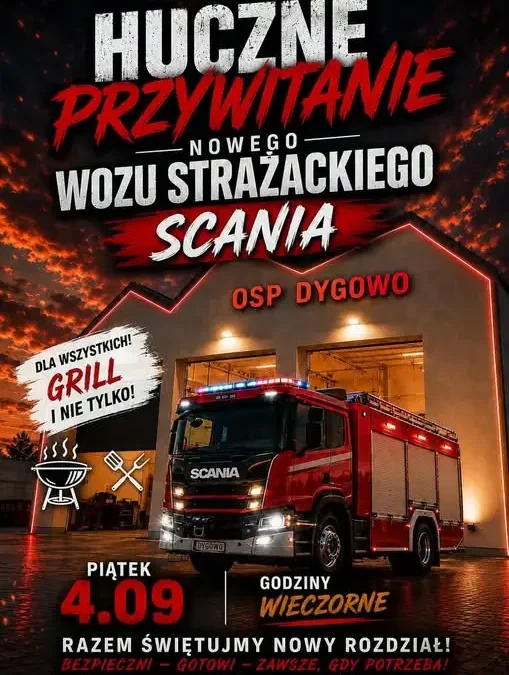 Dygowo wita nowy wóz ratowniczo-gaśniczy – mieszkańcy usłyszą syreny