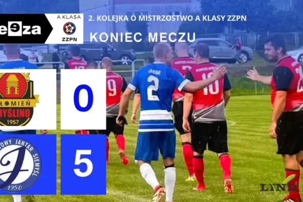 Jantar Siemyśl rozbija Płomień Myślino 5:0 – kolejne zwycięstwo w sezonie