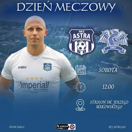 Dzień meczowy w Ustroniu Morskim: Astra Świt Szczecin II i wsparcie dla zawodników