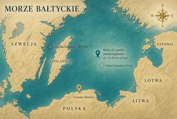 Punkt Nemo i bałtycki środek niczego. Gdzie naprawdę jest najdalsze miejsce od lądu?