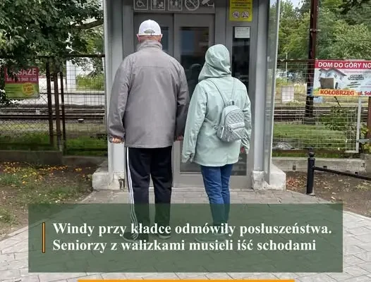 Kładka w Kołobrzegu: windy wśród najczęściej używanych w kraju, ale awarie paraliżują przejście