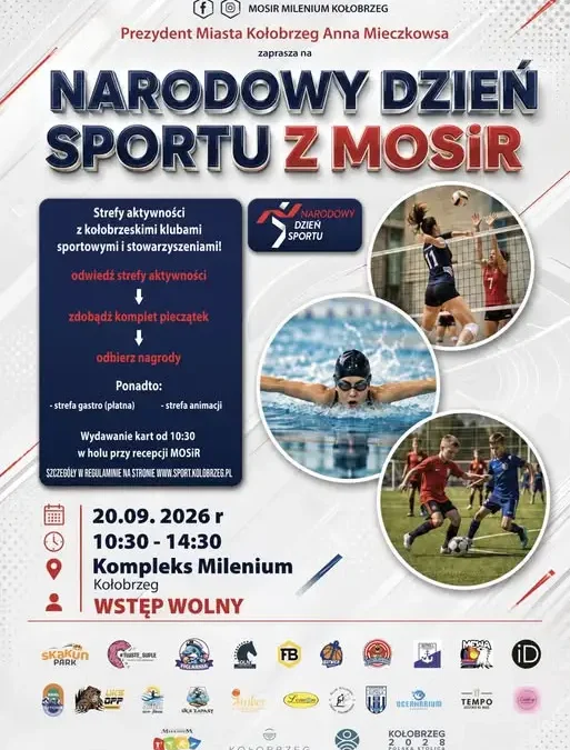 Sportowy festyn w Kołobrzegu – 15 stref aktywności i nagrody za pieczątki