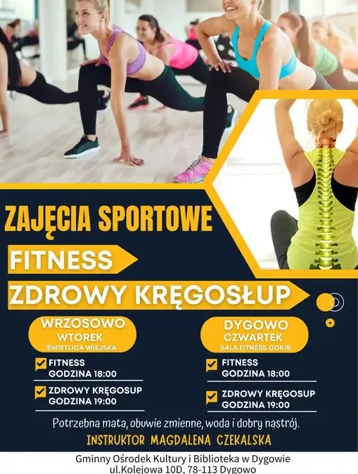 Fitness i Zdrowy Kręgosłup wracają po wakacjach – Dygowo i Wrzosowo zapraszają
