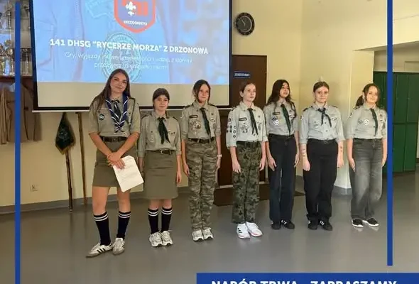 Harcerze z wizytą w Drzonowie. Za tydzień zbiórka naborowa
