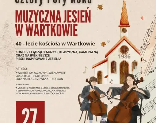 Muzyczna Jesień w Wartkowie – koncert na 40-lecie kościoła