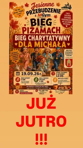 Bieg w Piżamach w Gościnie – już w sobotę biegniemy dla Michała