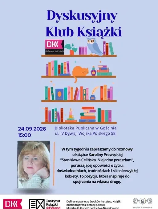 Biblioteka w Gościnie zaprasza na spotkanie o książce „Stanisława Celińska. Niejedno przeszłam”