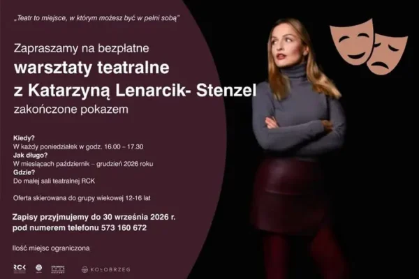 Bezpłatne warsztaty teatralne w Kołobrzegu – zapisy tylko do 30 września