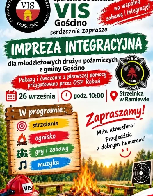 Młodzieżowe Drużyny Pożarnicze z Gminy Gościno zapraszają na spotkanie