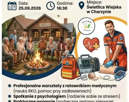 Bezpieczne Charzyno: ruszyły zapisy na warsztaty z pierwszej pomocy