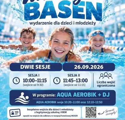 Basen Milenium w Kołobrzegu wznawia działalność – darmowe pływanie i zawody dla dzieci