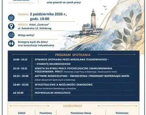 Kołobrzeg: spotkanie „Kobieta na rynku pracy” już 2 października