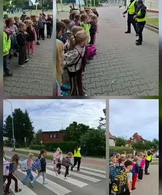 Pierwszoklasiści z Kołobrzegu uczyli się bezpiecznego poruszania po drogach
