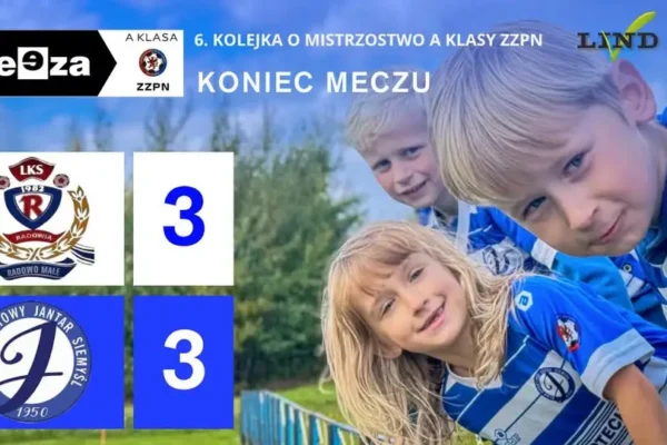 Jantar Siemyśl remisuje na wyjeździe z Radowią Radowo Małe 3:3 w 6. kolejce A Klasy