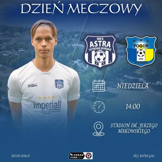 Dzień meczowy w Ustroniu Morskim: Astra kontra Pogoń Barlinek