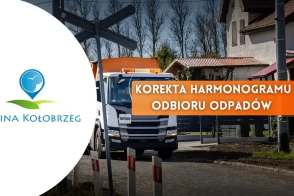 Zmiany w harmonogramie odbioru odpadów w gminie Kołobrzeg – dotyczy dwóch miejscowości