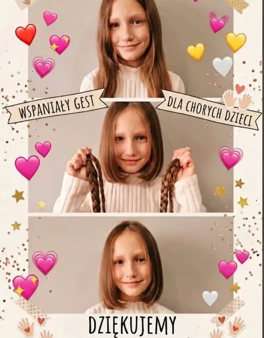 Kasandra z 4c oddała włosy dla dzieci chorych onkologicznie
