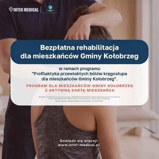 Bezpłatna fizjoterapia dla mieszkańców Gminy Kołobrzeg. Ruszył program profilaktyki bólu kręgosłupa
